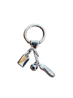 Keychain Gioie Gobbo in Silver PCAGCALCIO - PCAGCALCIO